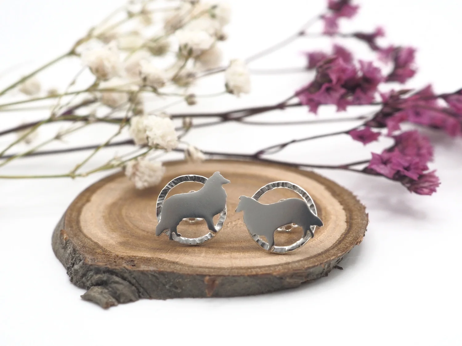 Kolczyki owczarek szkocki collie